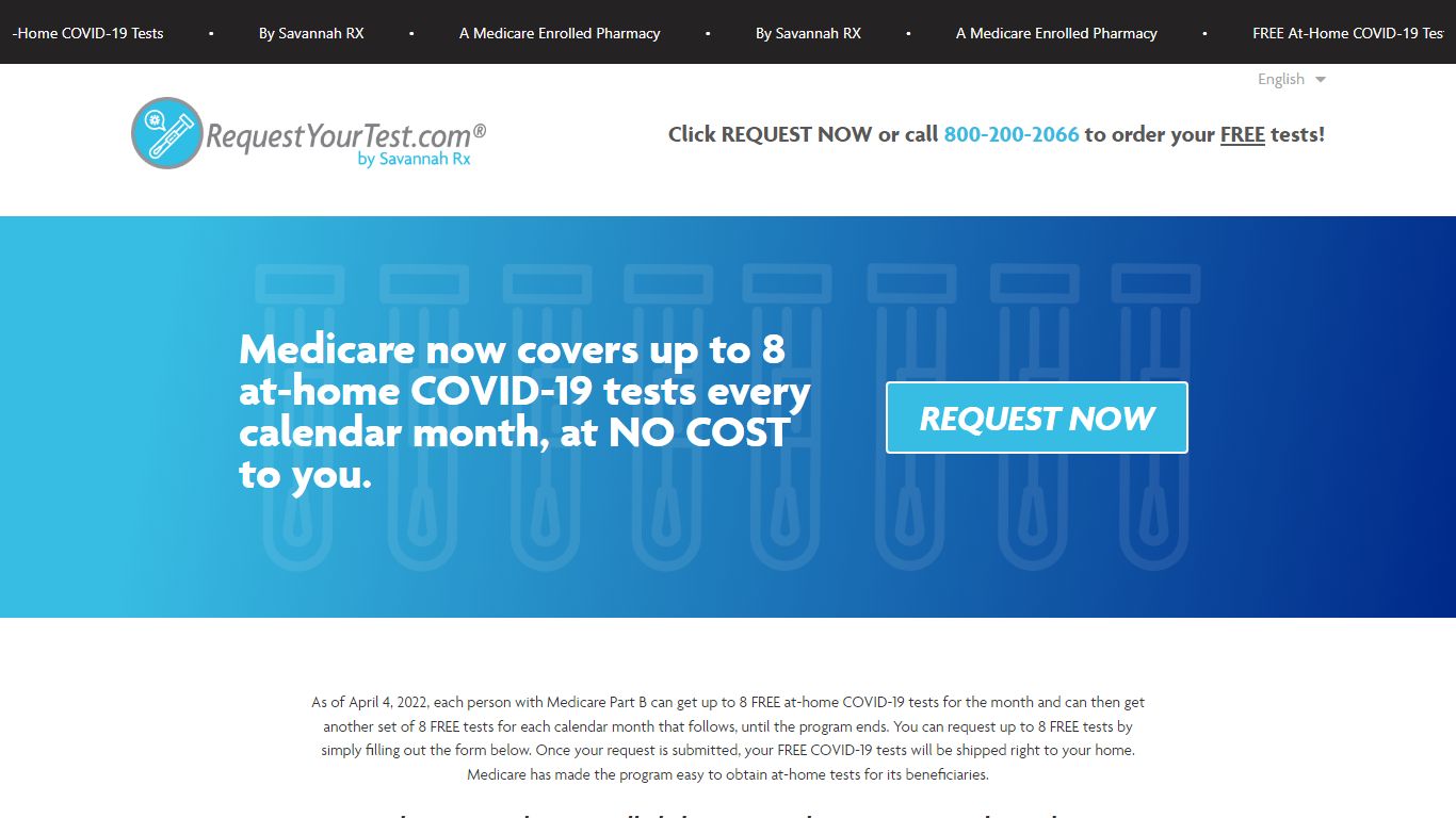 Request Your Free COVID-19 Test Kits - Request Your Test